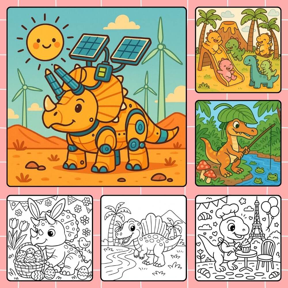 Free Dinosaur Coloring Pages to Download and Print
