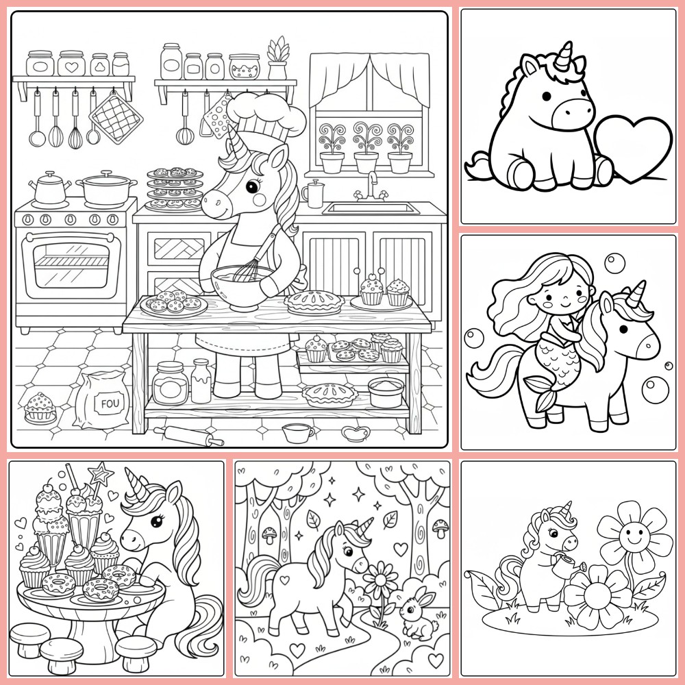 Free Printable Unicorn Coloring Pages (PDF) for All Ages